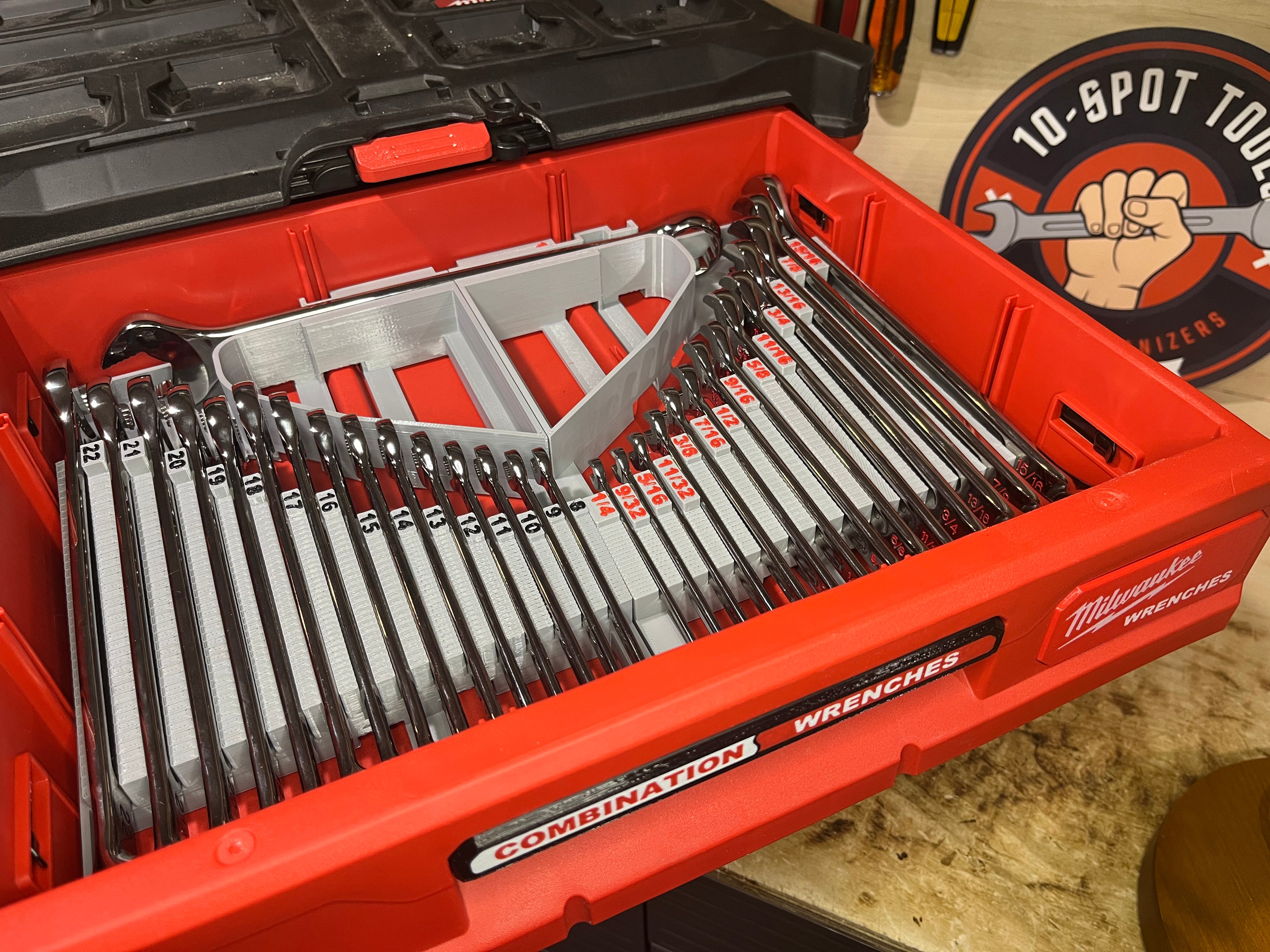 Packout Drawer Inserts for Milwaukee Combination Wrench Sets (OEW-S D ...