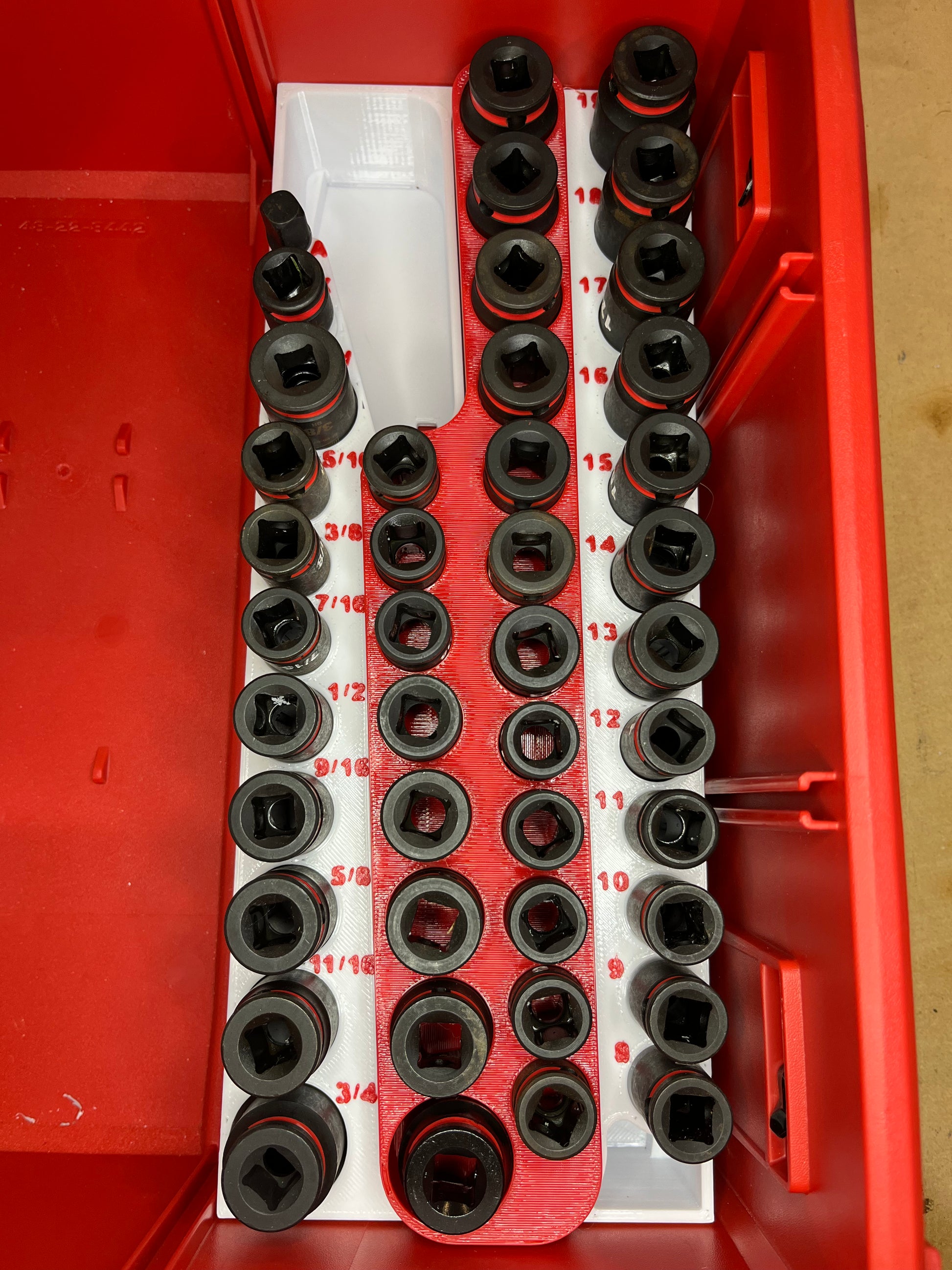 Packout Drawer Insert for 43-Piece Impact Socket Set - Slimline Style ...