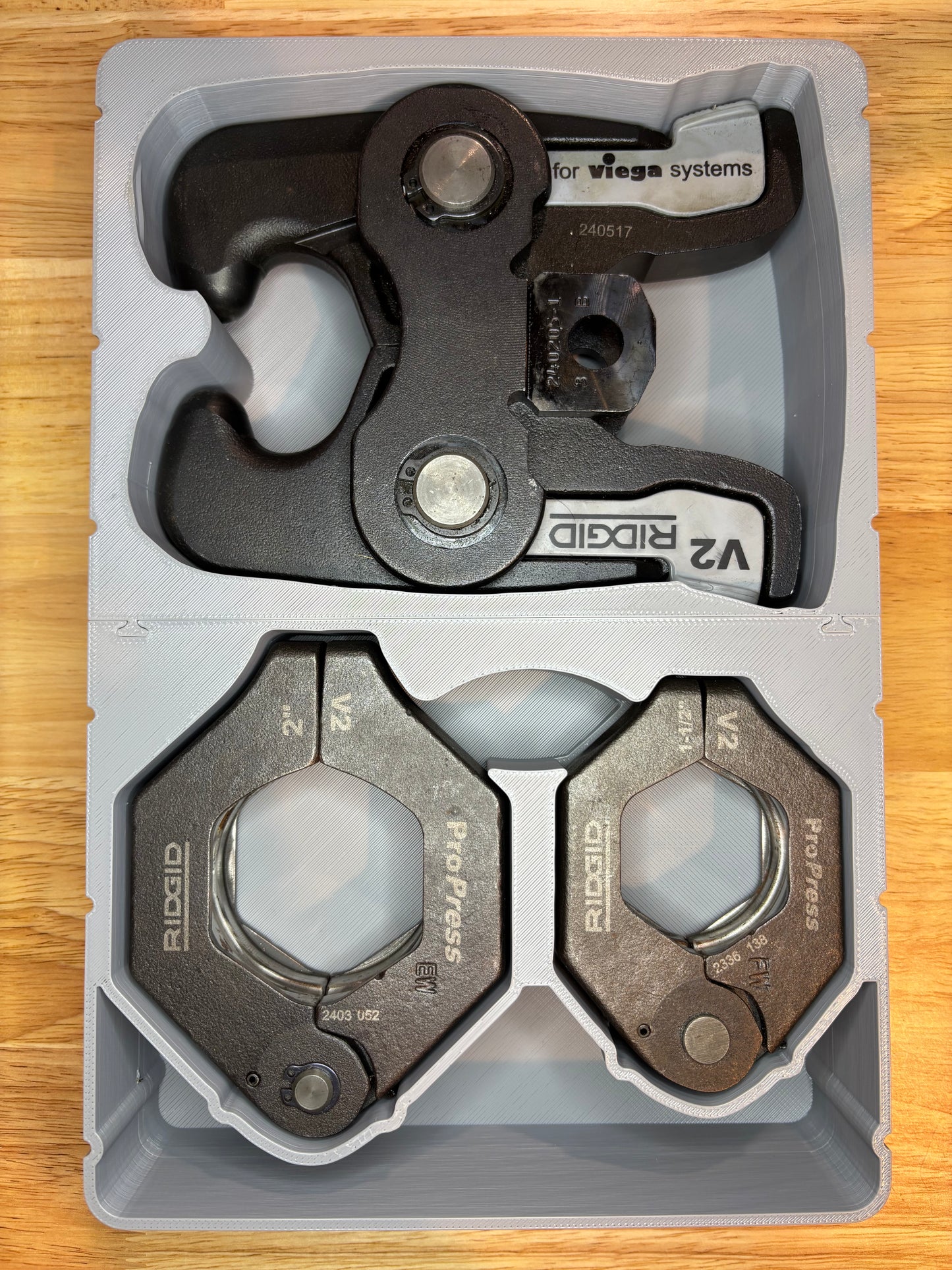 Packout Insert for Ridgid V2 Jaws (RPV)