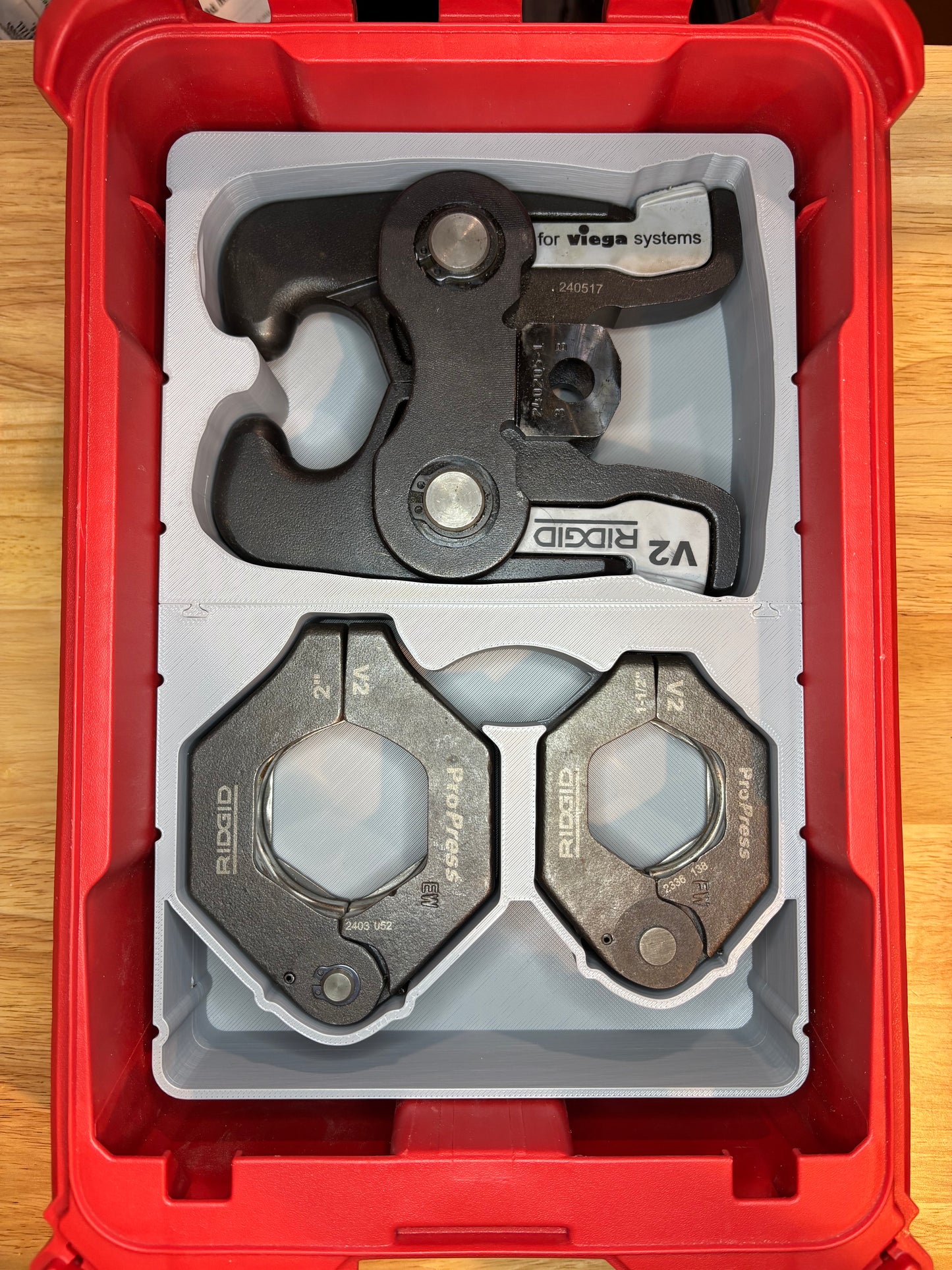 Packout Insert for Ridgid V2 Jaws (RPV)