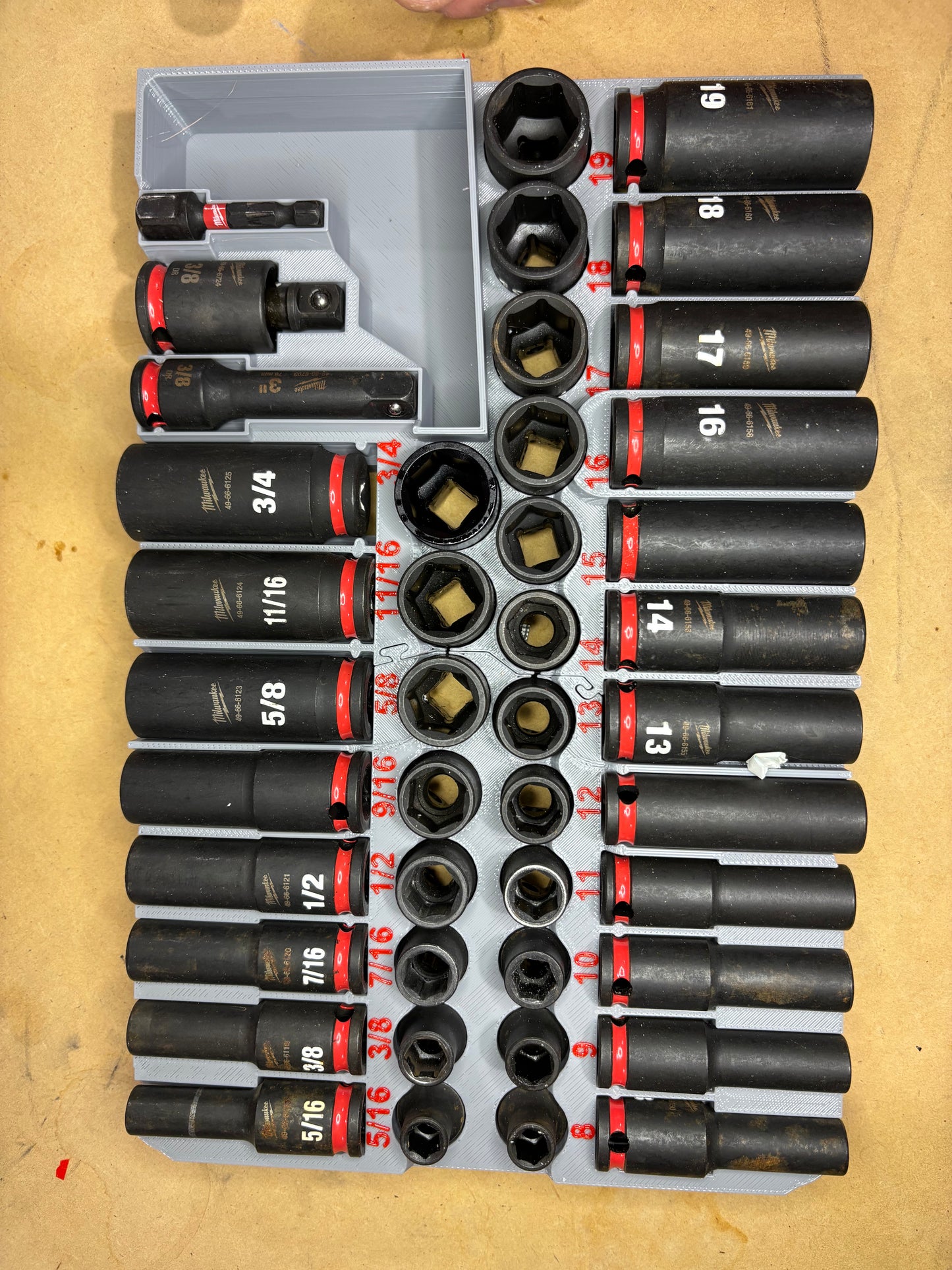 Packout Insert For 3/8" 43-Piece Impact Socket Set (IST-T)