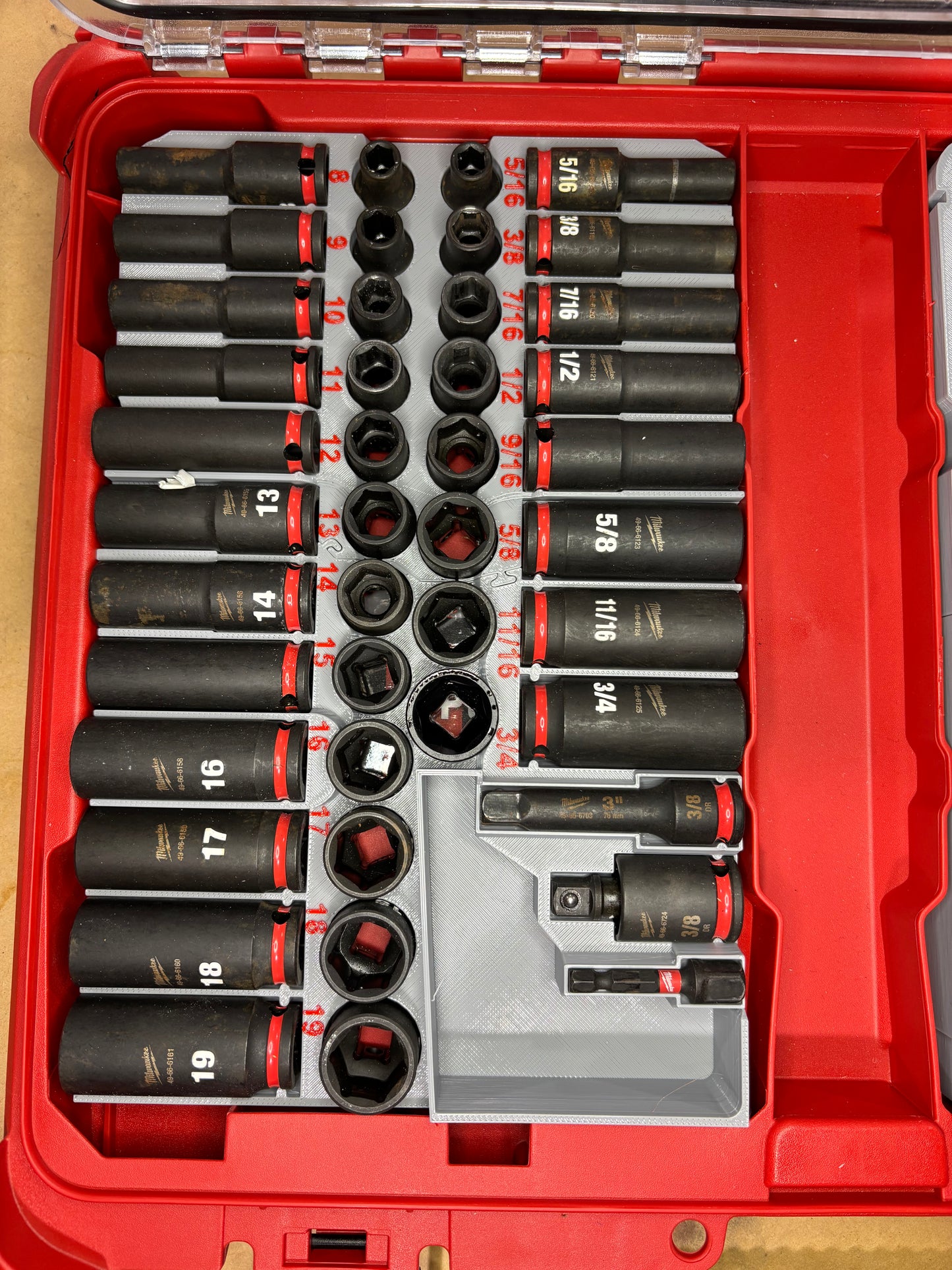 Packout Insert For 3/8" 43-Piece Impact Socket Set (IST-T)