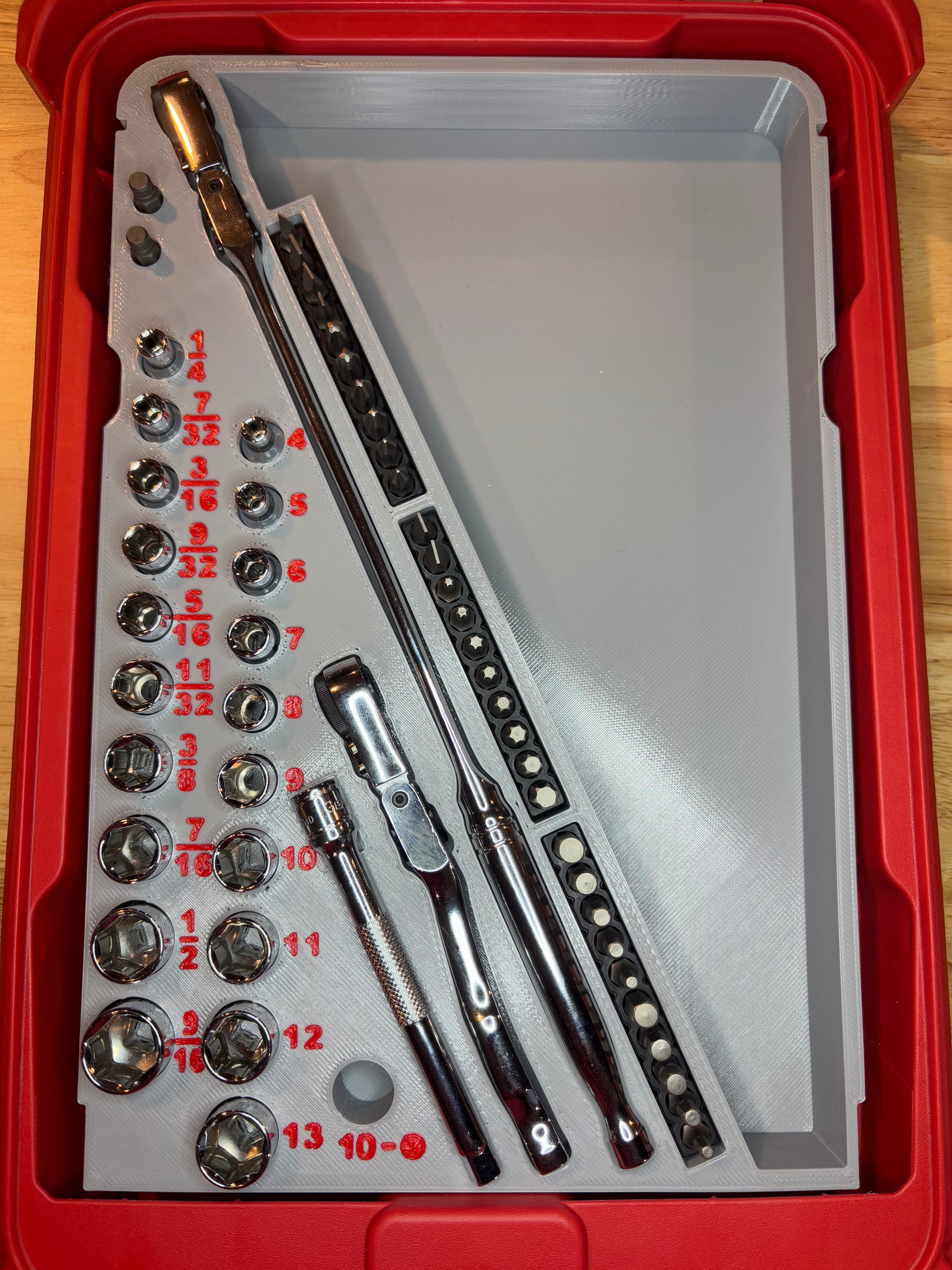 gear wrench sets Packout Insert For Gear Wrench 55-Piece 1/4" Drive Socket Set (GW55) – 10-Spot Tools