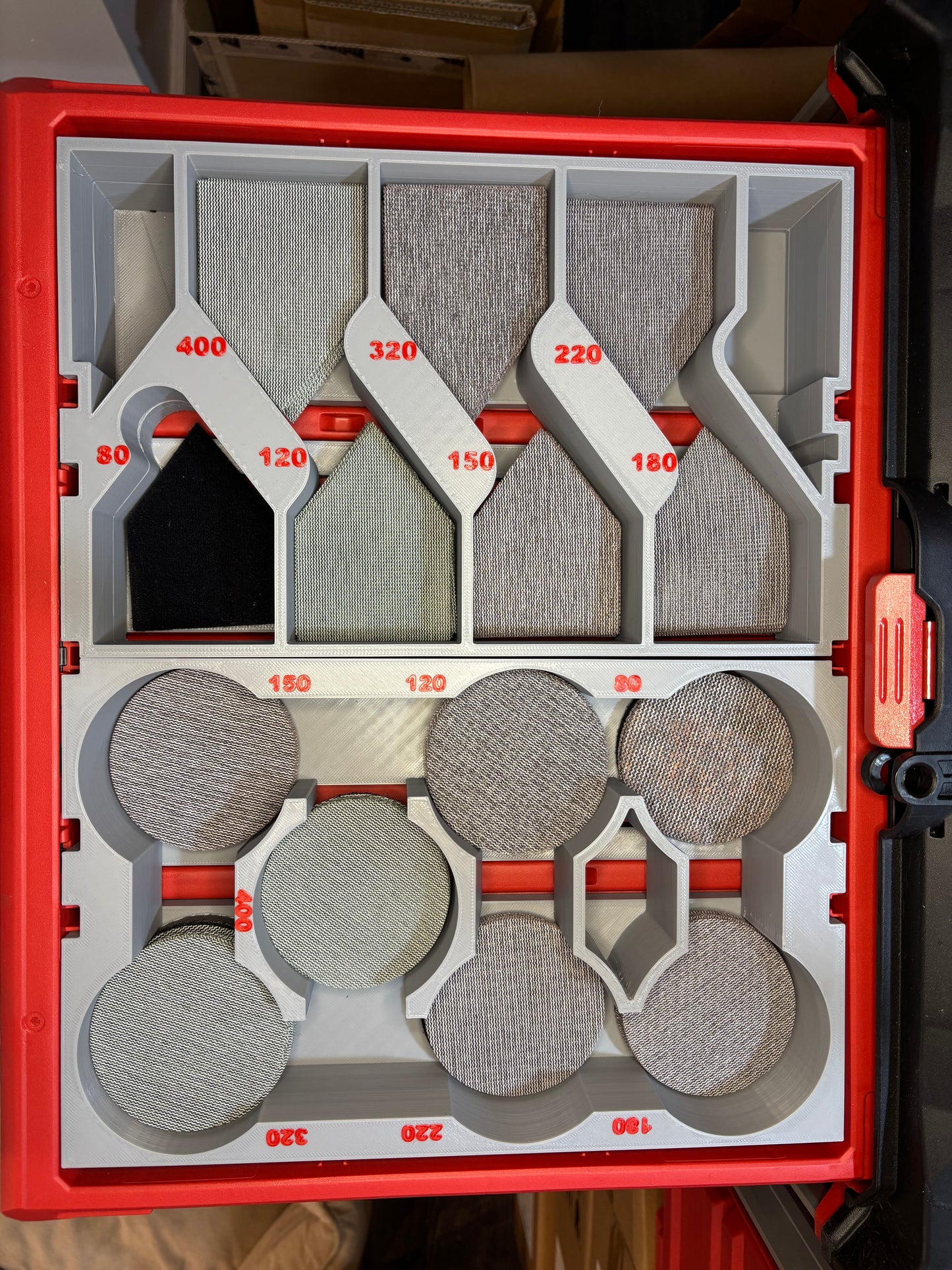 Packout Drawer Insert For Detail Sandpaper (DSD D)