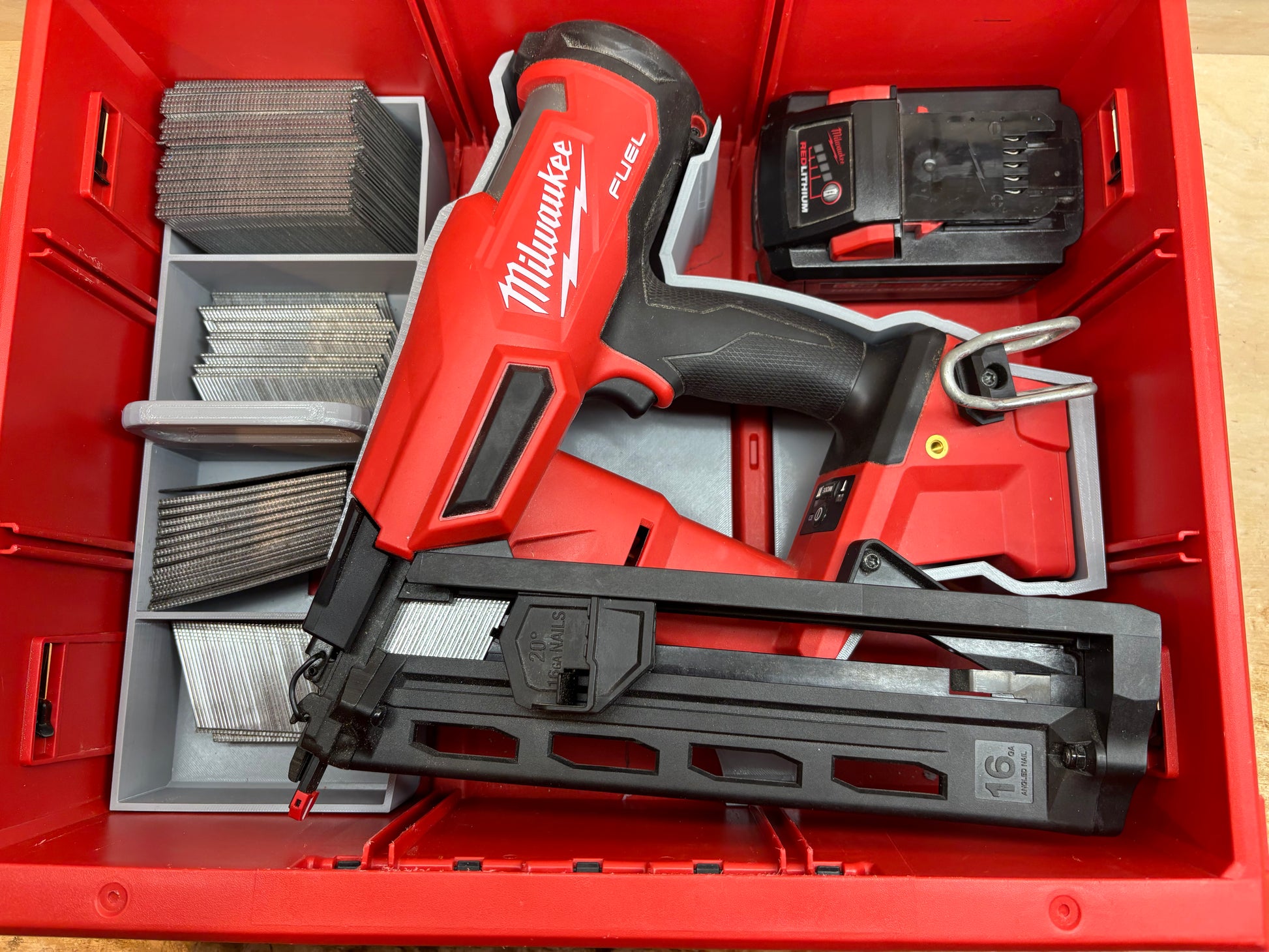 Packout Drawer Insert for 16 Gauge Angled Finish Nailer (MN16 D