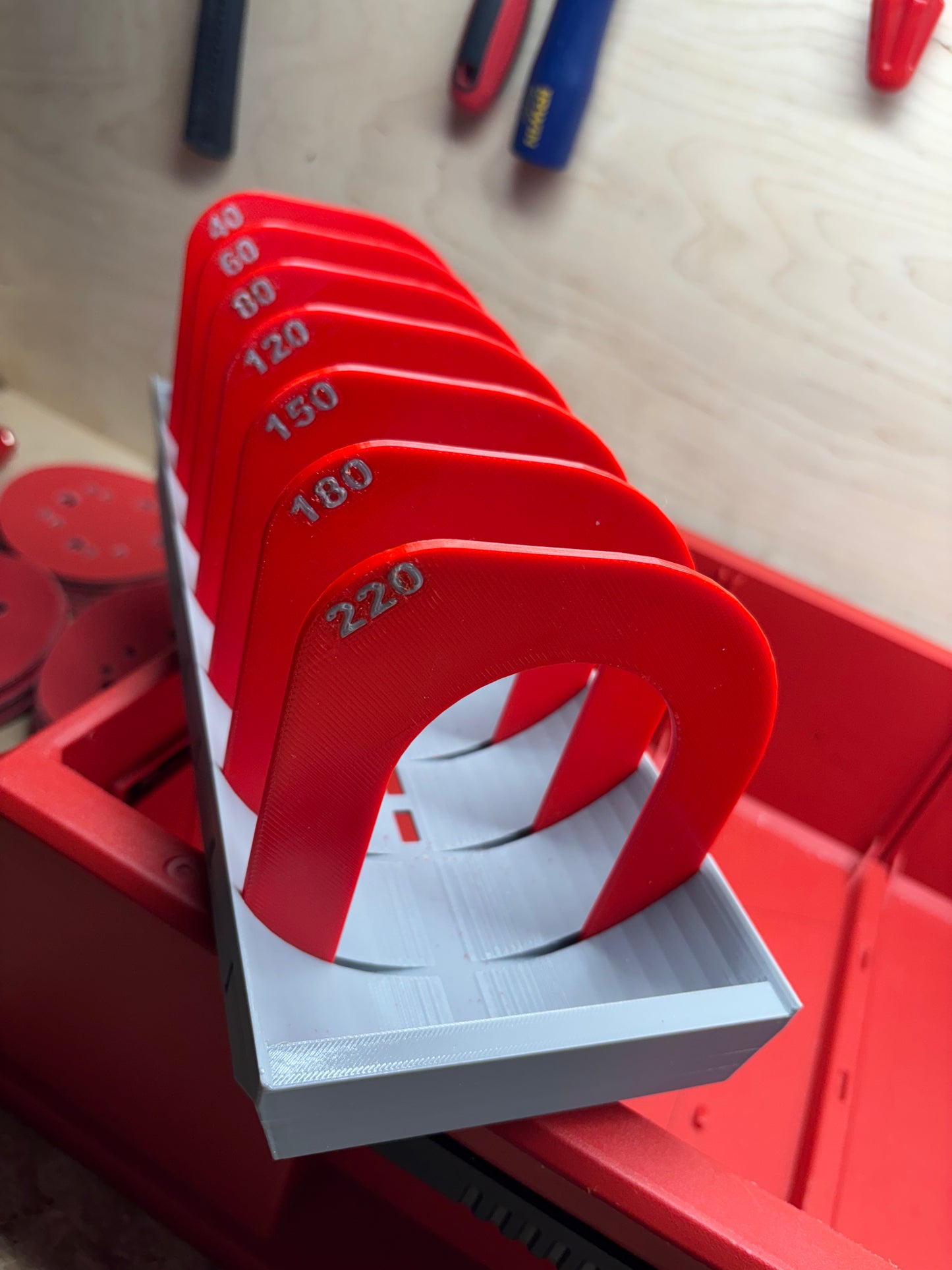 Packout Drawer Insert for 5" Sanding Discs (5SD D)