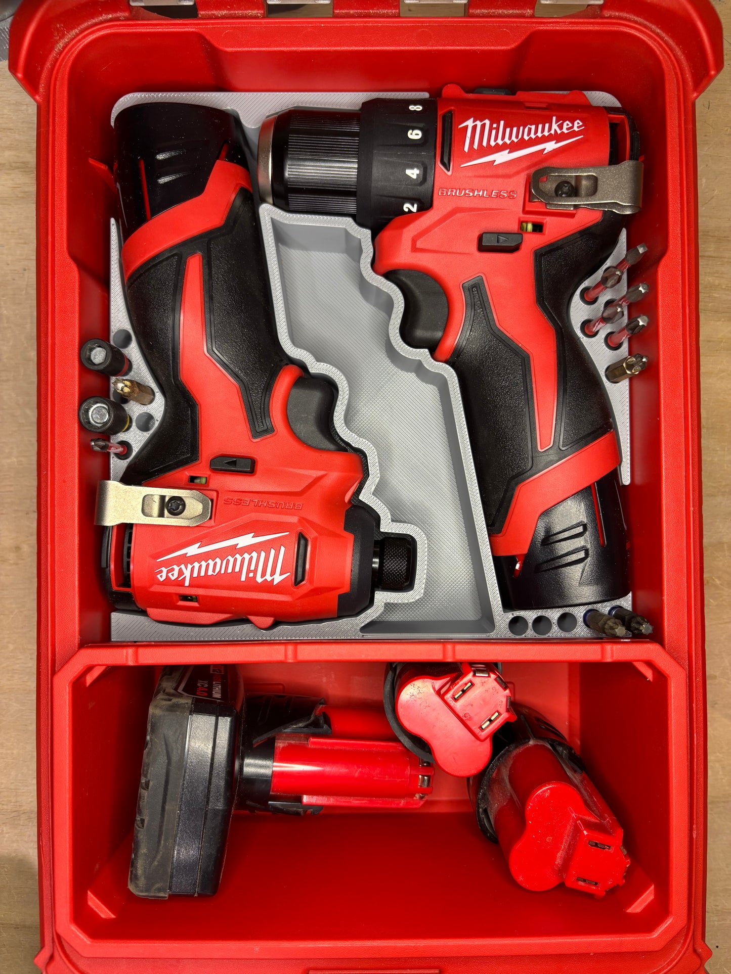 Packout Insert For M12 Subcompact Drill and Impact Driver (MSC)