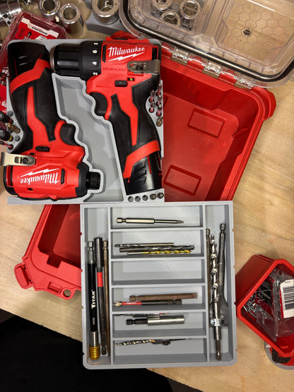 Packout Insert For M12 Subcompact Drill and Impact Driver (MSC)