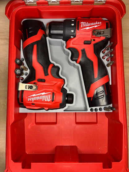 Packout Insert For M12 Subcompact Drill and Impact Driver (MSC)