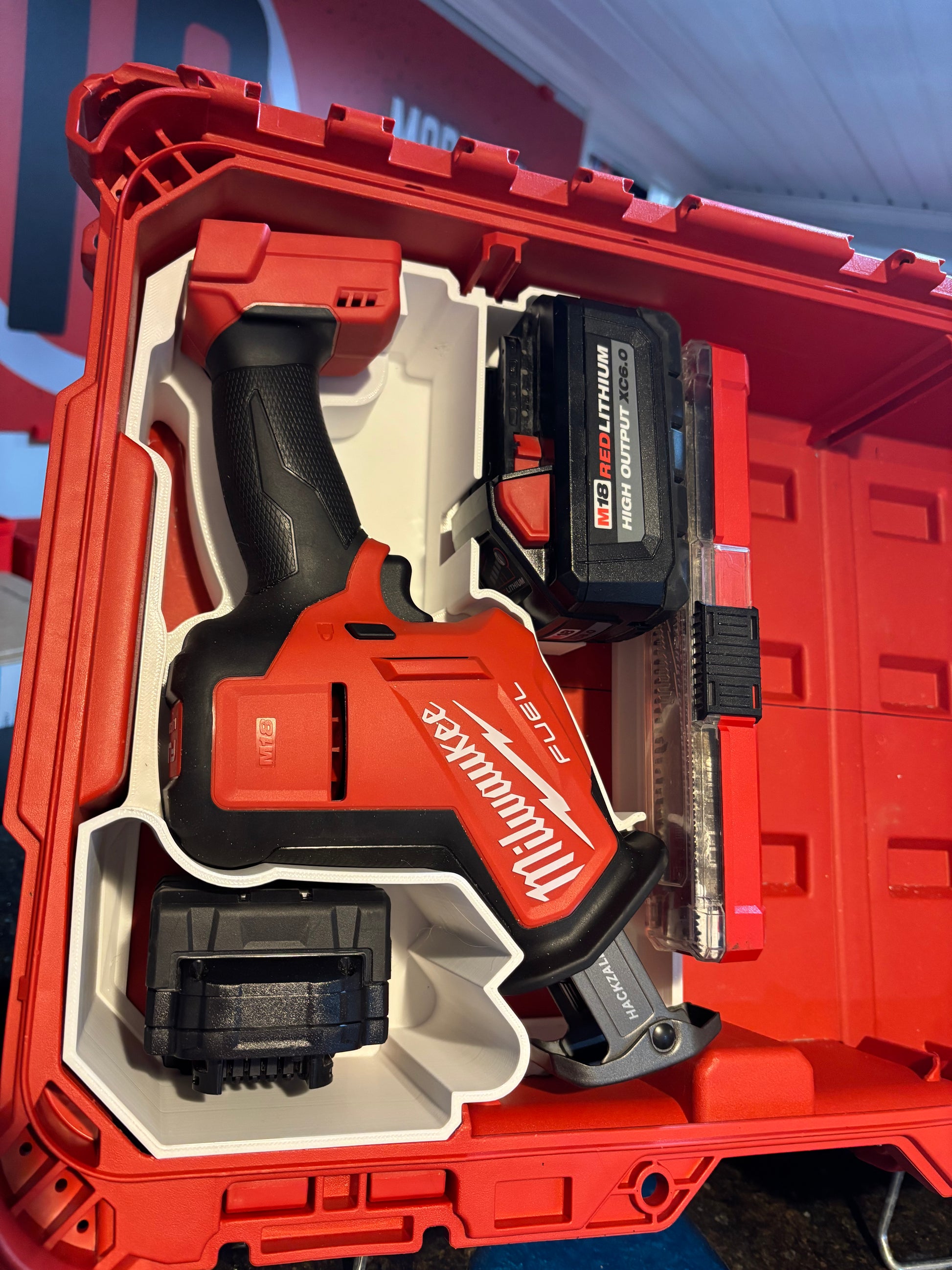 Box 9075 Packout Small Tool Box Insert For Milwaukee M18 FUEL Hackzall (MHZ18 T ...