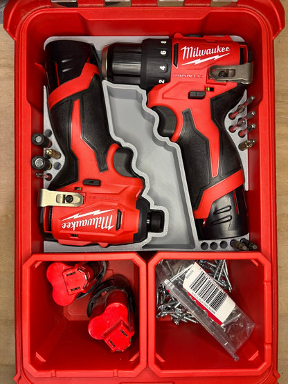 COMPLETE PACKOUT KIT for M12 Brushless Subcompact Drill/Driver Kit - Compact Organizer (MSC K5)