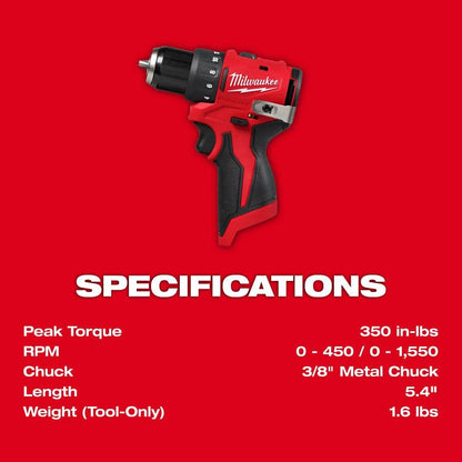 M12 Subcompact Brushless Drill/Driver Kit