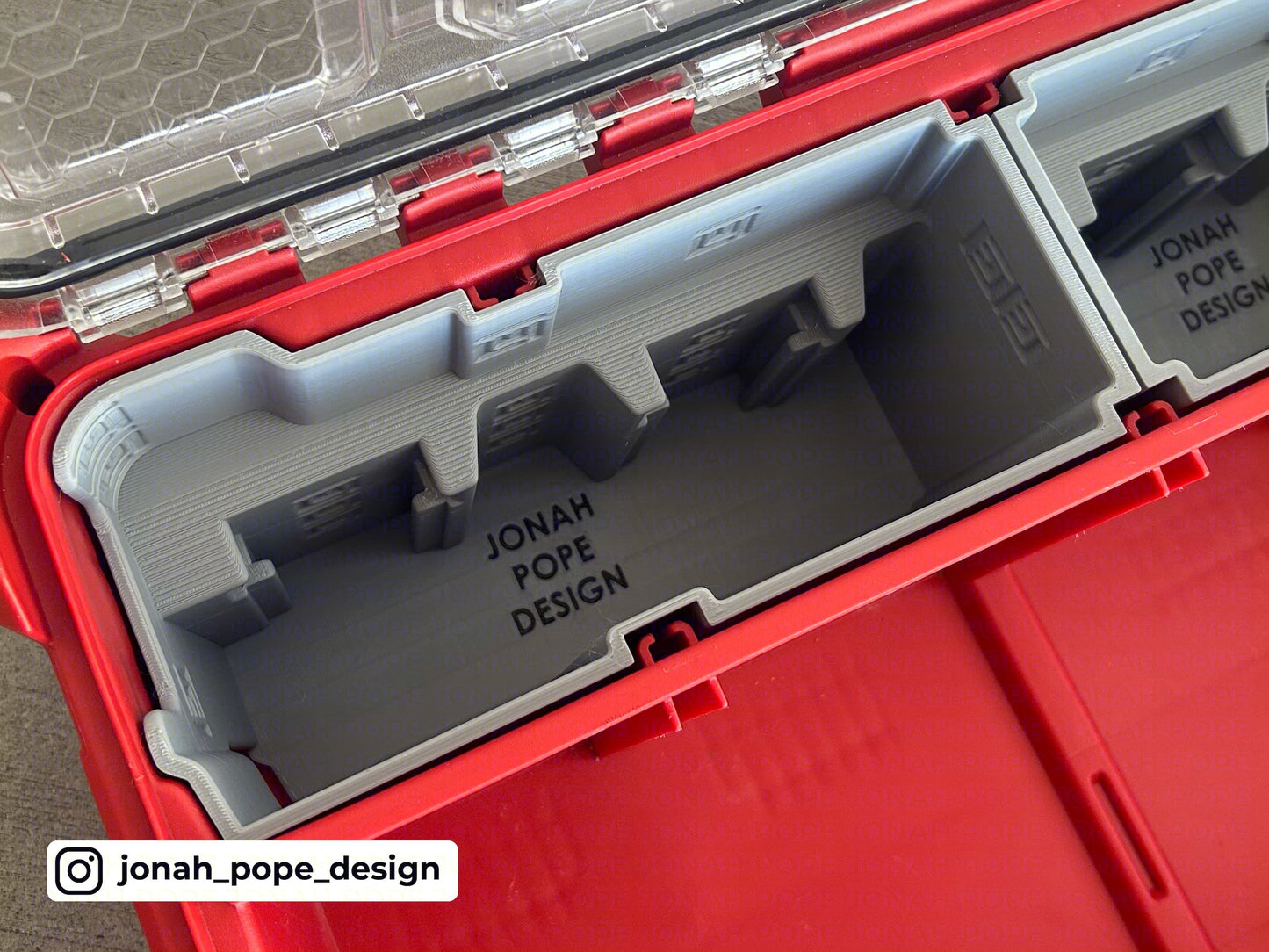 Packout Deep Organizer Insert for Milwaukee M18 Batteries-By Jonah Pope (JPDO-M18BR)