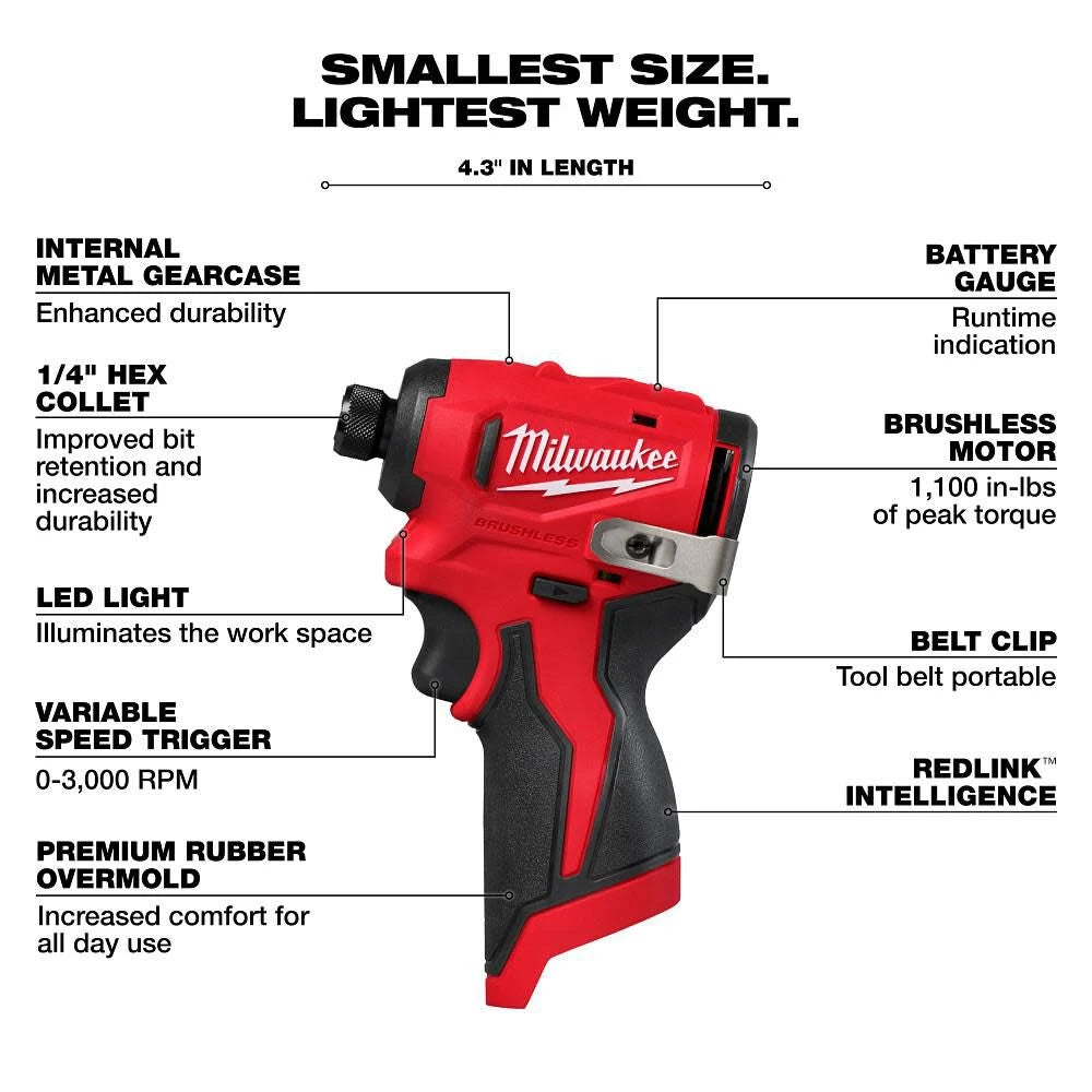 M12 Subcompact Brushless Drill/Driver Kit