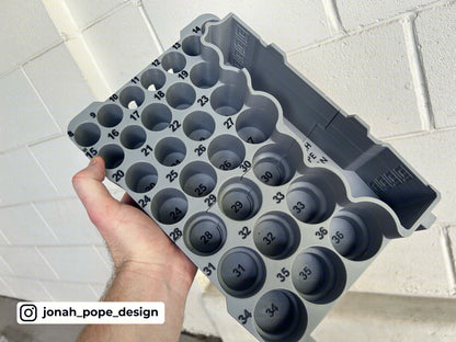 Packout Insert For 1/2" 29-Piece Metric Impact Socket Set - Jonah Pope Design (JP-H29M)