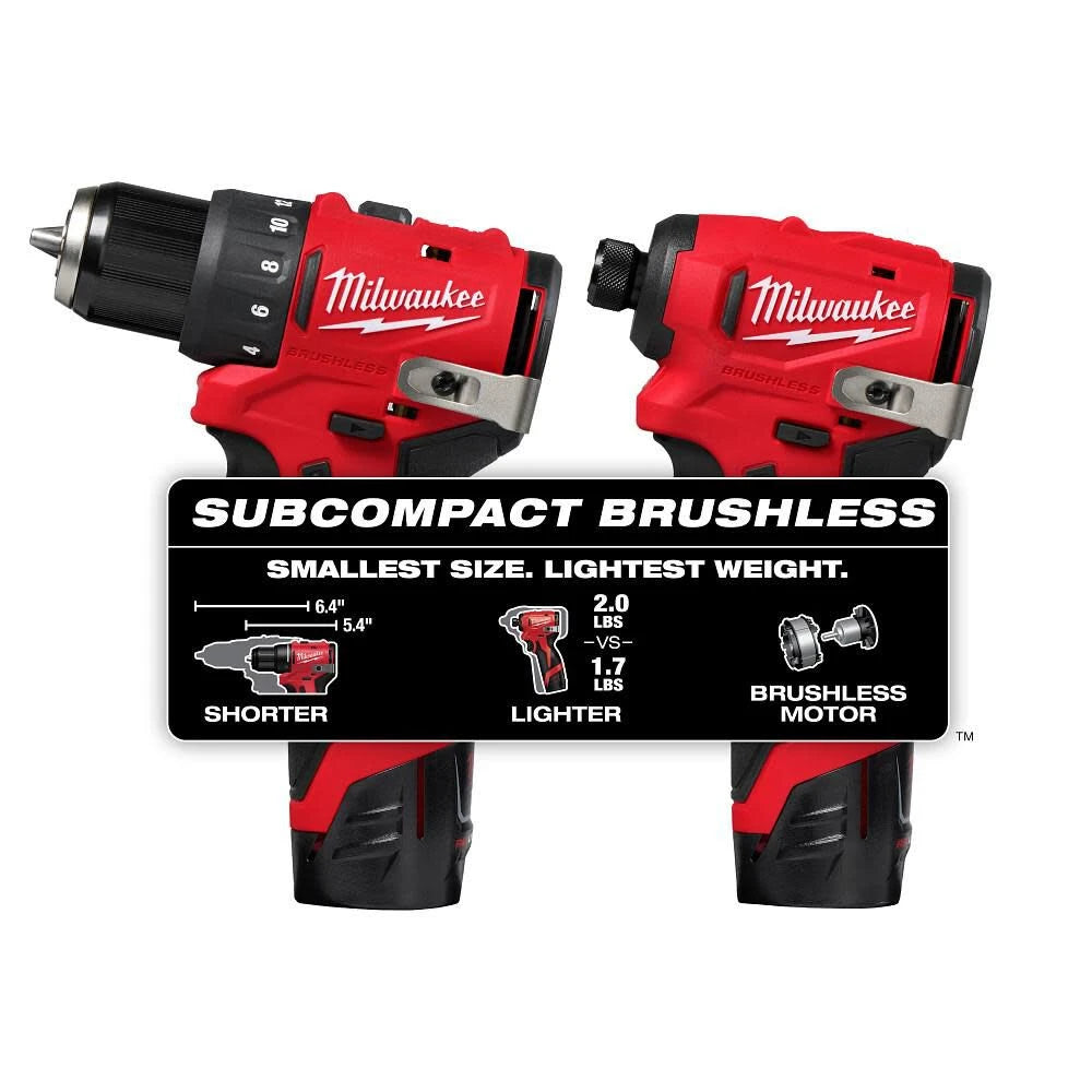 M12 Subcompact Brushless Drill/Driver Kit