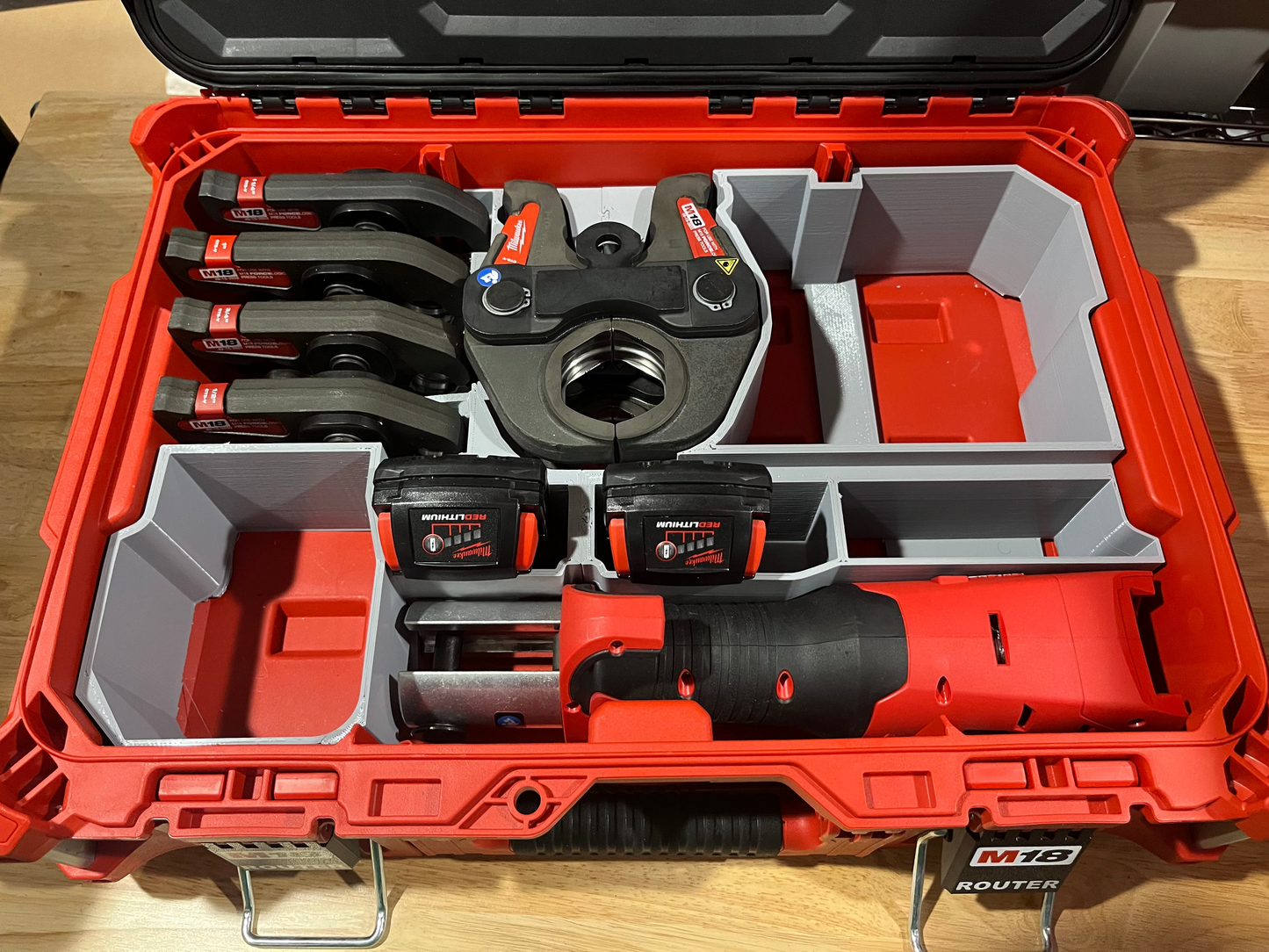 Packout Small Tool Box Insert for M18 ProPress with Jaws up to 2" (MPP18 TB mini)