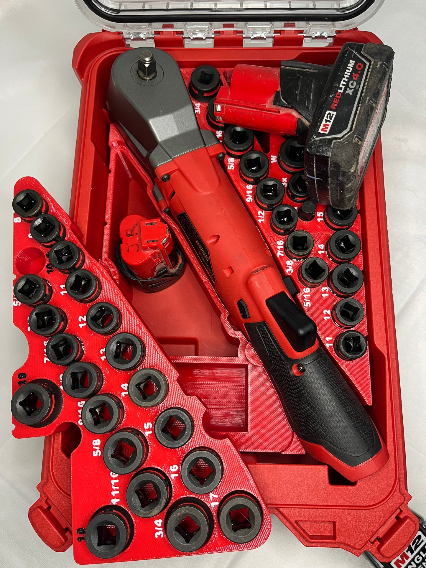 Packout Insert for 3/8" FUEL Right Angle Impact Wrench and Impact Socket Set (RAWSH-O)