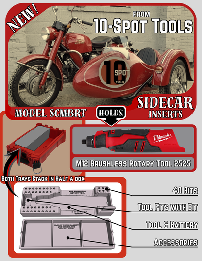 Packout SideCar Insert for M12 Brushless Rotary Tool (ScMBRT)