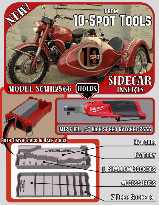 Packout SideCar Insert for M12 FUEL 1/4" High Speed Ratchet (ScMR2566)