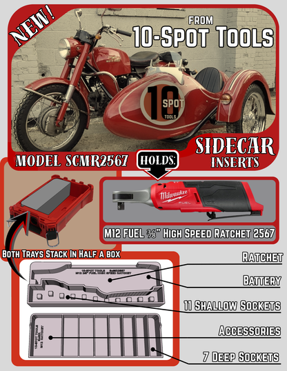 Packout SideCar Insert for M12 FUEL 3/8" High Speed Ratchet (ScMR2567)