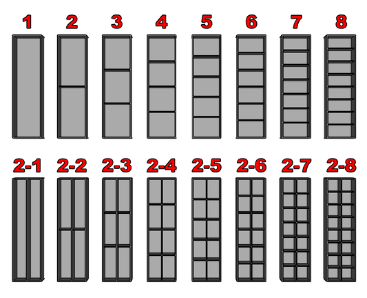 Packout 4-Drawer Inserts - Single Barrel Flex Bins