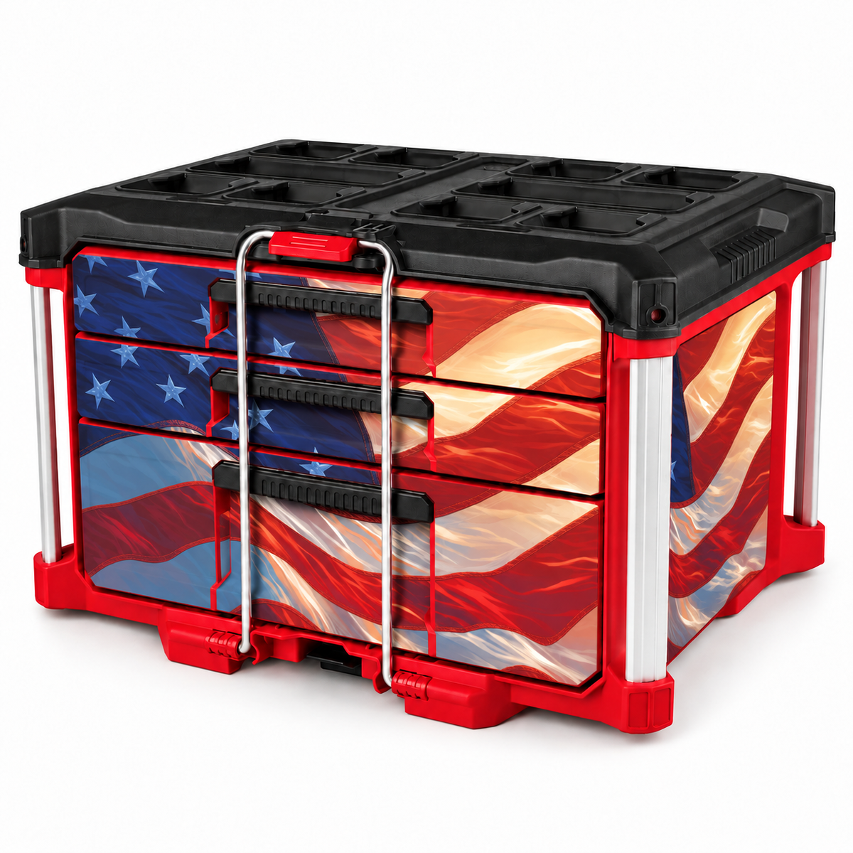 American Flag – 3-Drawer Toolbox Wrap Kit
