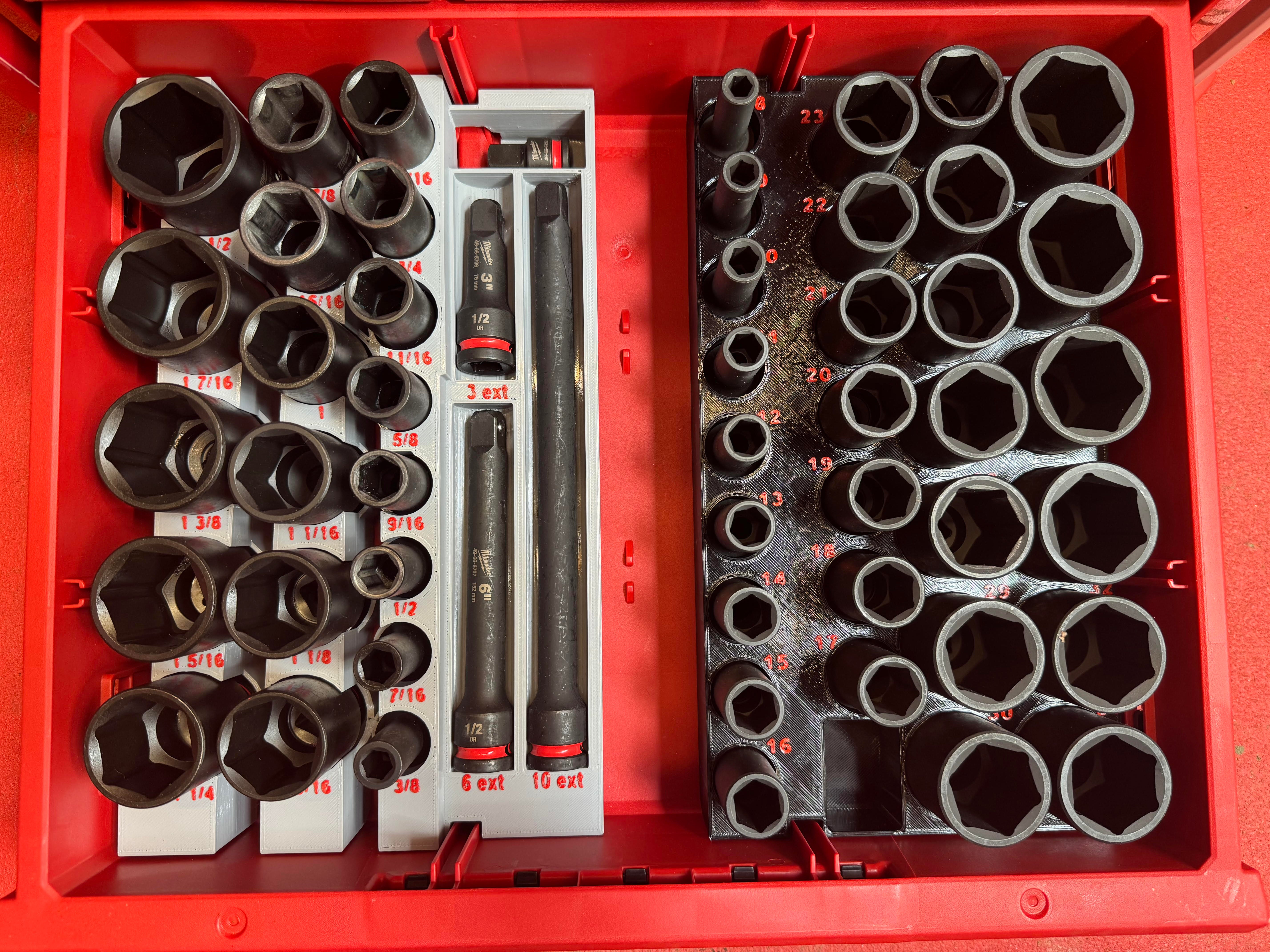 Socket In Drawers Packout Drawer Insert For 1/2