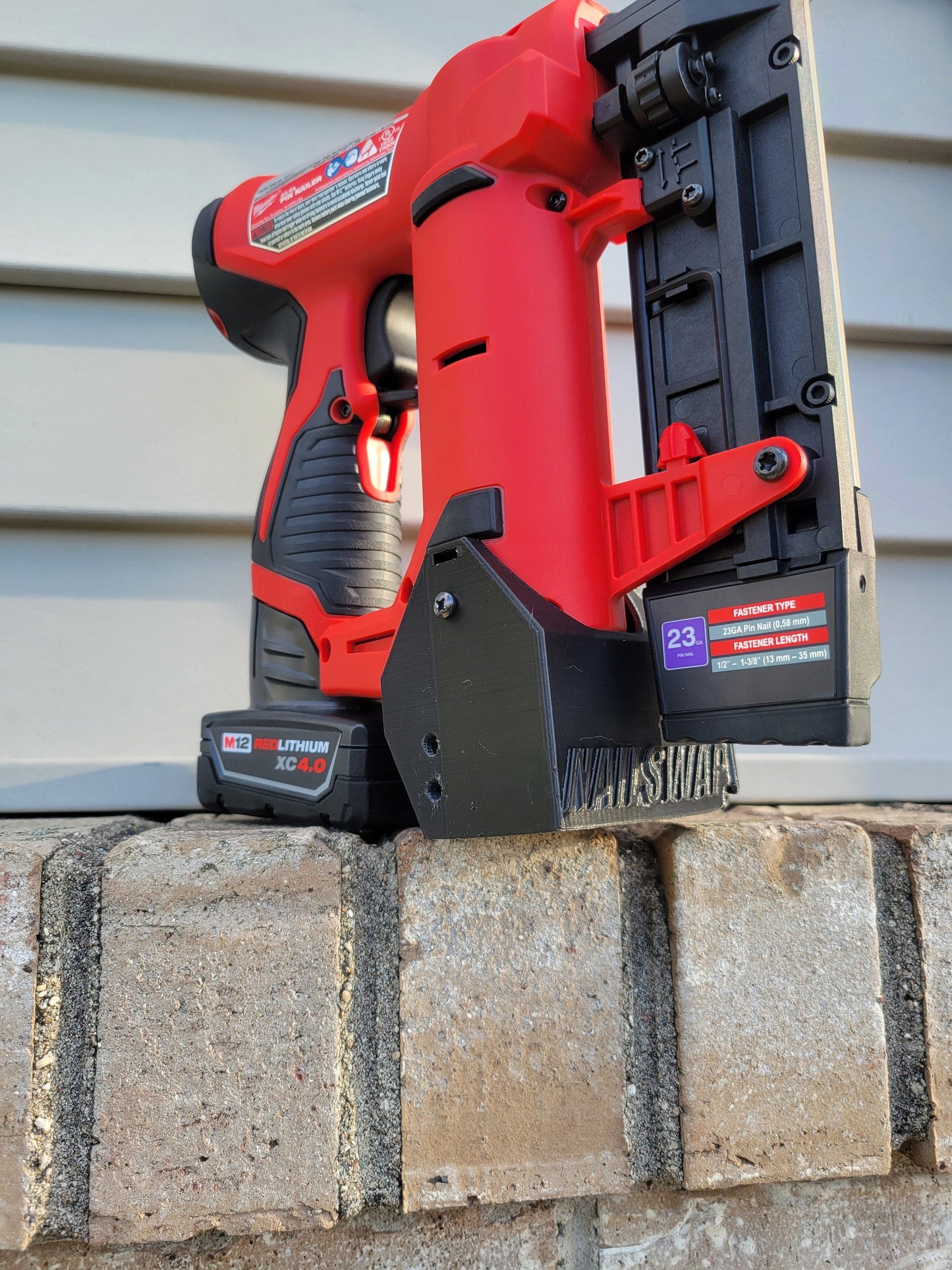 NAILSWAP Spare Nail Compartment for Milwaukee M12 23 Ga. Pin Nailer