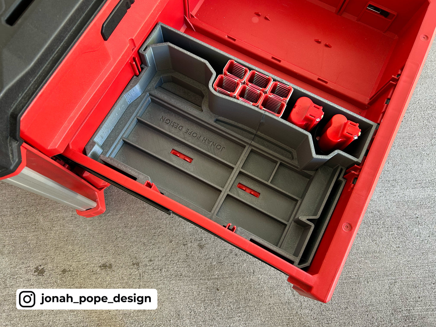 Packout Drawer Insert For M12 Cable Stapler (JPD-CS) - Jonah Pope Design