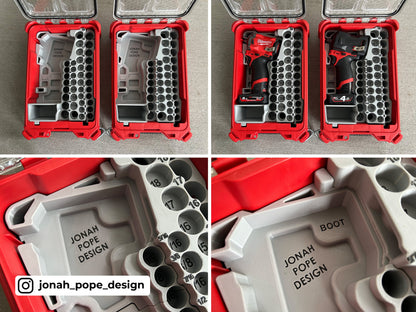 Packout Insert for 3/8" M12 Stubby Impact - Jonah Pope Design (JP-SWASH)