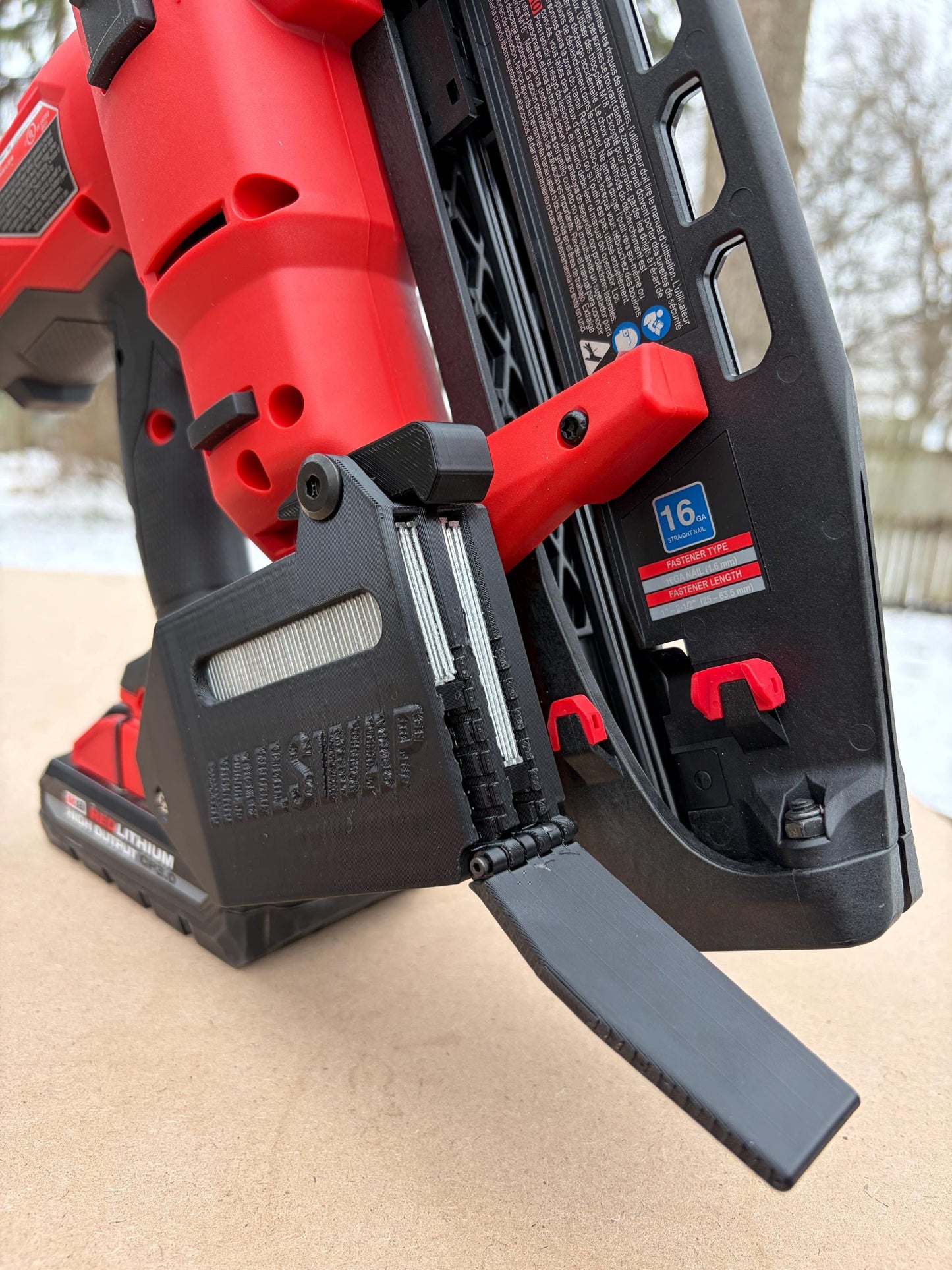 NAILSWAP Spare Nail Compartment for Milwaukee M18 16 Ga. Straight Finish Nailer