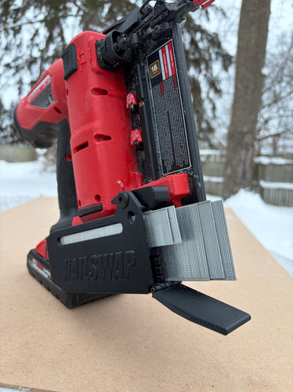 NAILSWAP Spare Nail Compartment for Milwaukee M18 18 Ga. Brad Nailer