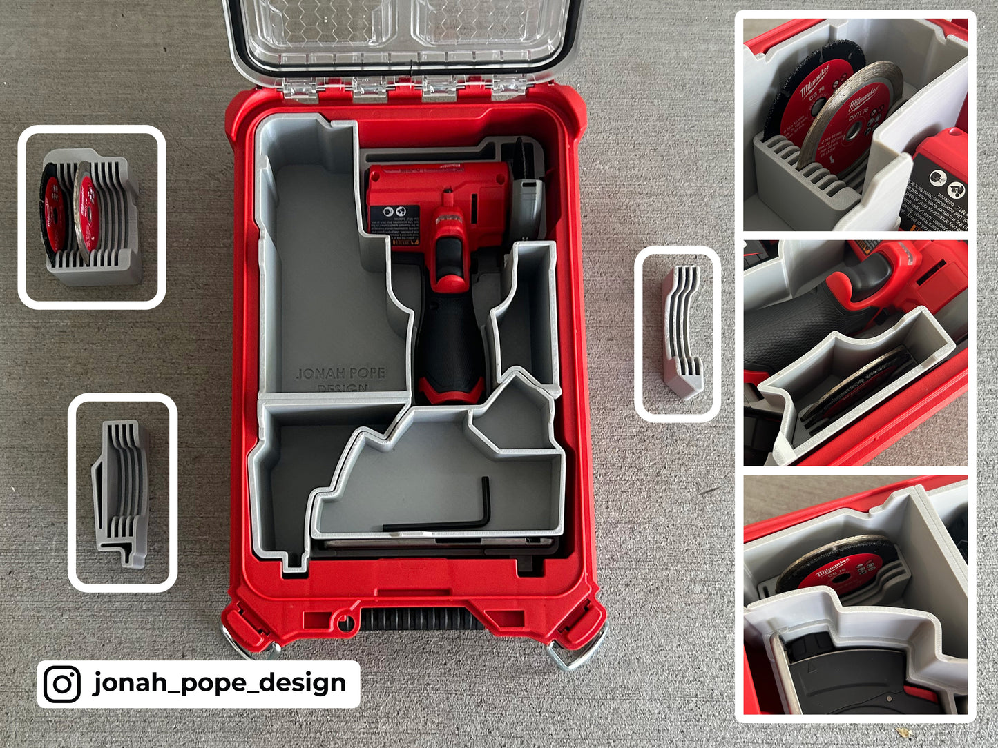 Packout Insert for M12 Cut Off Tool - Jonah Pope Design (JP-CT)