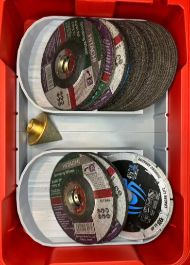 Packout Insert For 4 1/2" Grinder Wheel Organizer (MAGW)