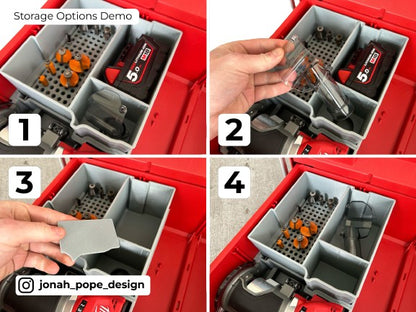 Packout 2-Drawer Insert For M18 Compact Router (JPD-R) - Jonah Pope Design