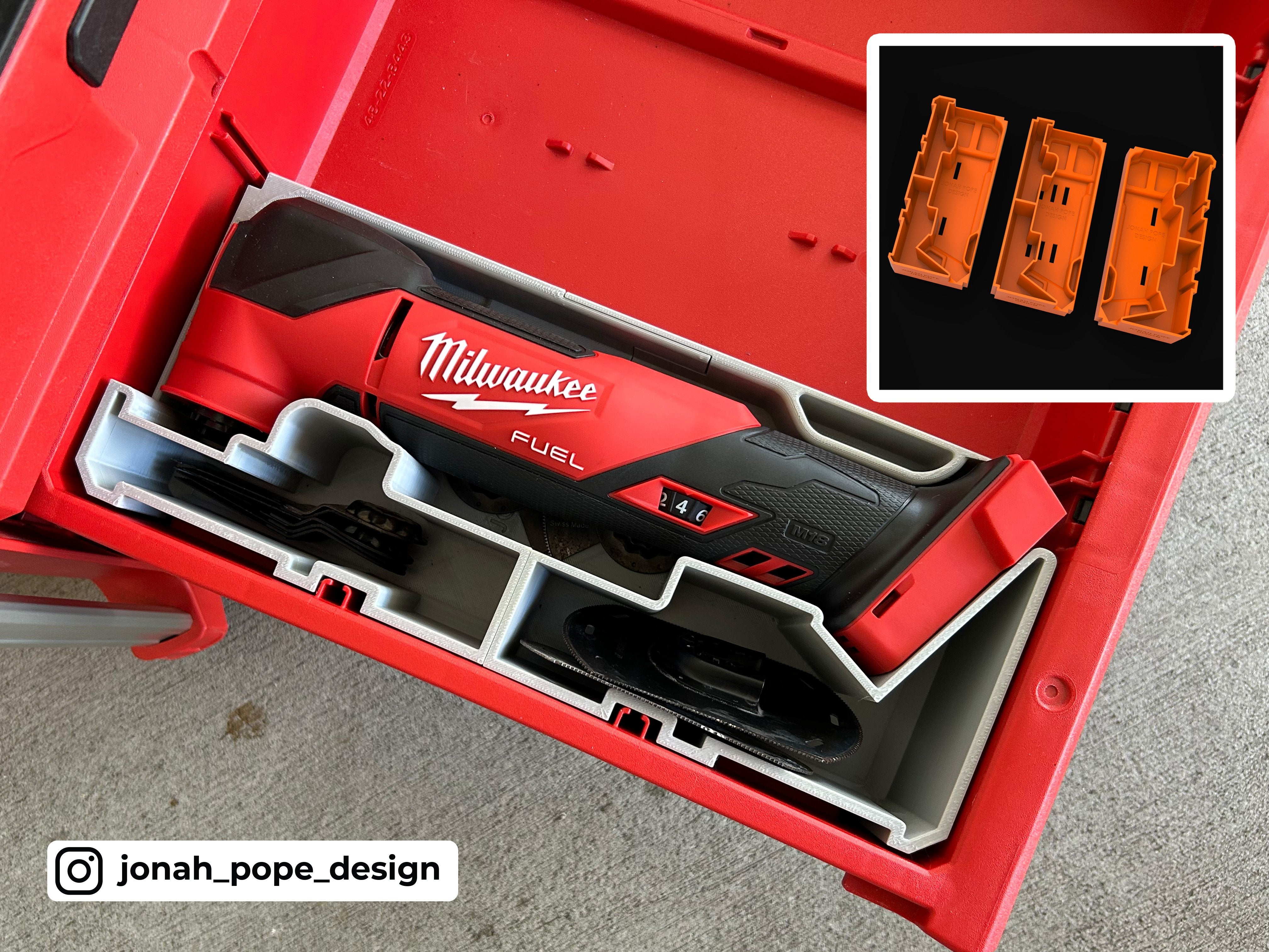 Slimline Packout Drawer Insert for M18 FUEL Multi-Tool - Jonah Pope De ...