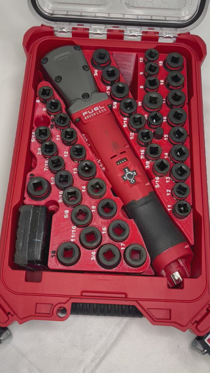 Packout Insert for 3/8" FUEL Right Angle Impact Wrench and Impact Socket Set (RAWSH-O)