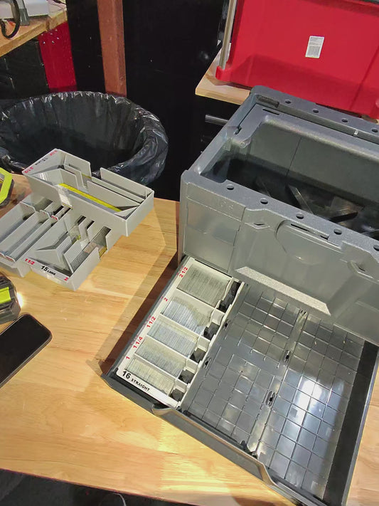 16 ga Straight Finish Nail Caddy for Systainer Drawers (SYS-NC16)