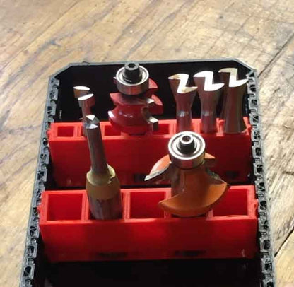 Bit Holders for use with the Milwaukee Tools Shockwave case and 3D Printed Bins