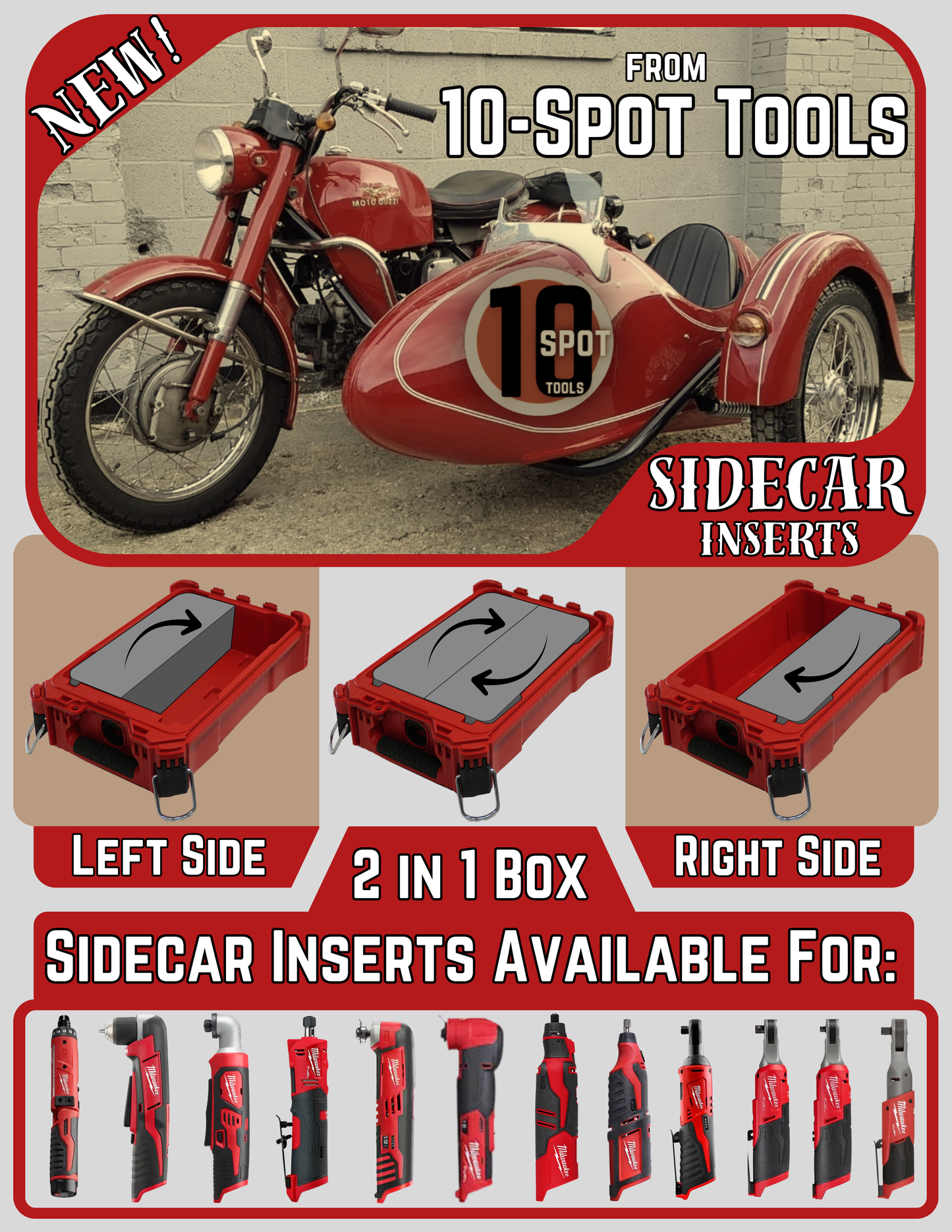SideCar Inserts for Packout Organizer Boxes