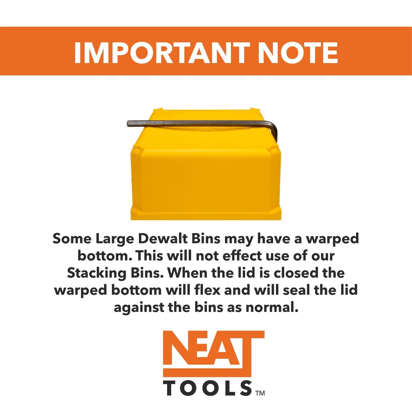 Stacking Divider Bins Large for Dewalt TOUGHSYSTEM 1.0 Organizer