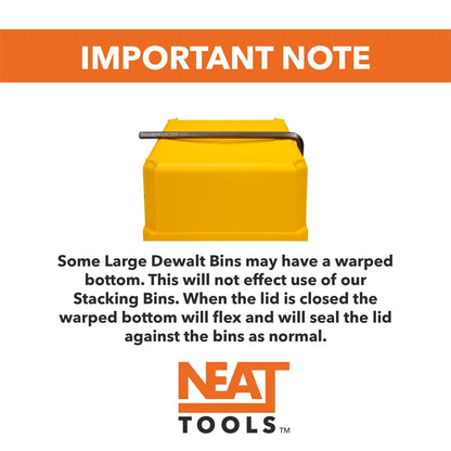 Stacking Divider Bins Large for Dewalt TOUGHSYSTEM 1.0 Organizer