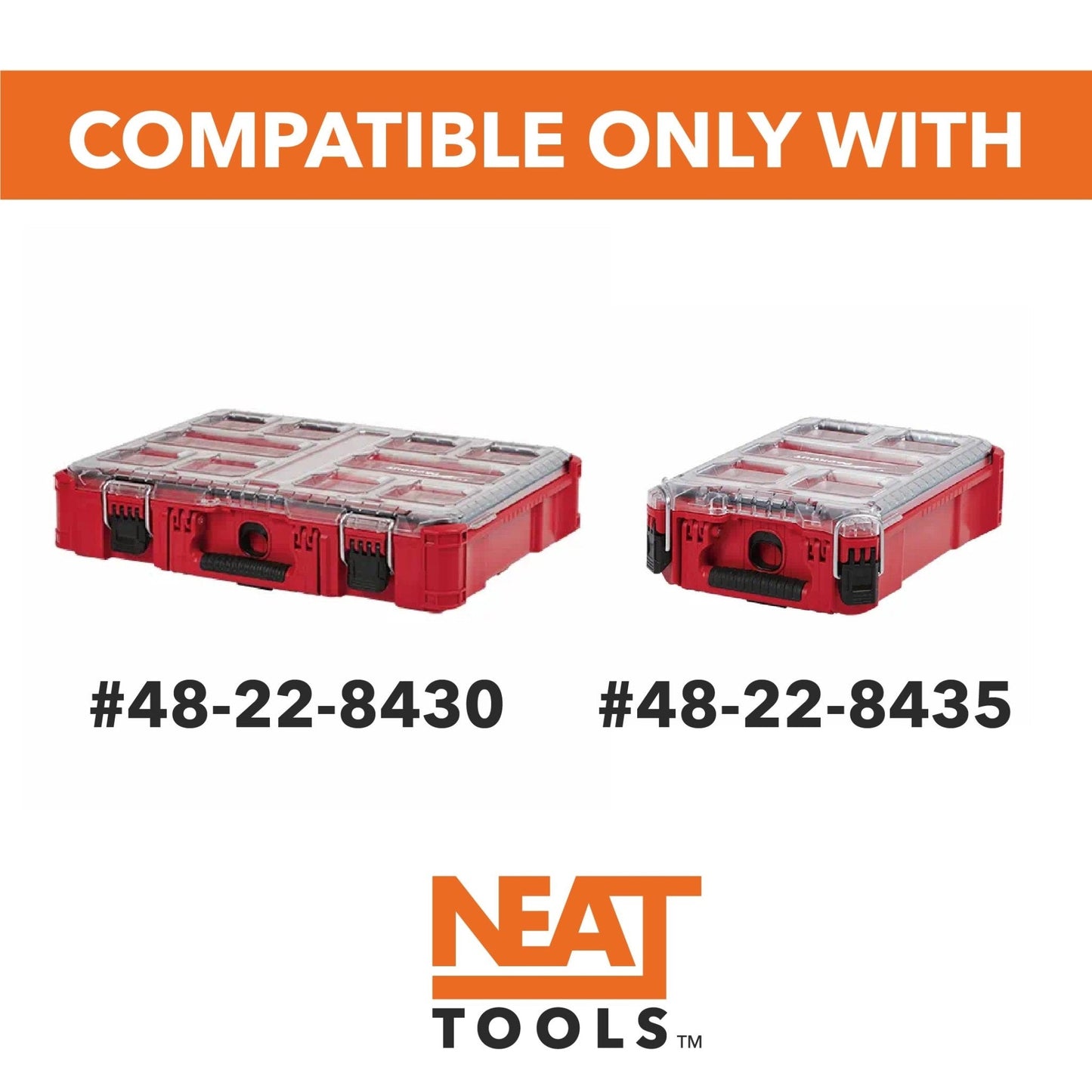 Stacking Divider Bins Large for Milwaukee PACKOUT Organizer