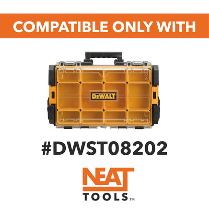Stacking Divider Bins Small for Dewalt TOUGHSYSTEM 1.0 Organizer
