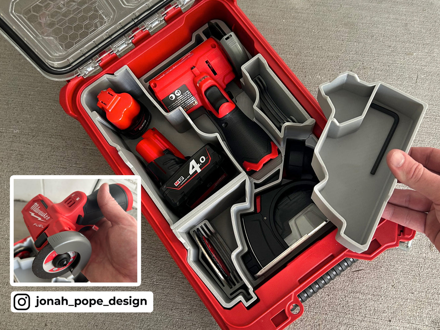 Packout Insert for M12 Cut Off Tool - Jonah Pope Design (JP-CT)