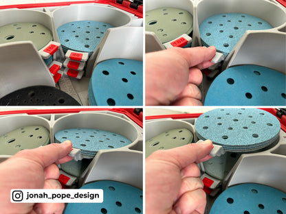 Packout Tool Box Insert For Festool ETS EC150 and 6" Sanding Discs - Jonah Pope Design (JP-ETS)