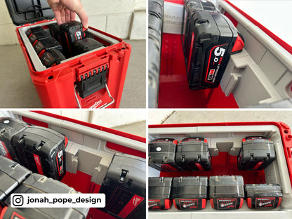 Packout Ammo Can Insert for M18 Batteries (JPAC-BR) - Jonah Pope Design