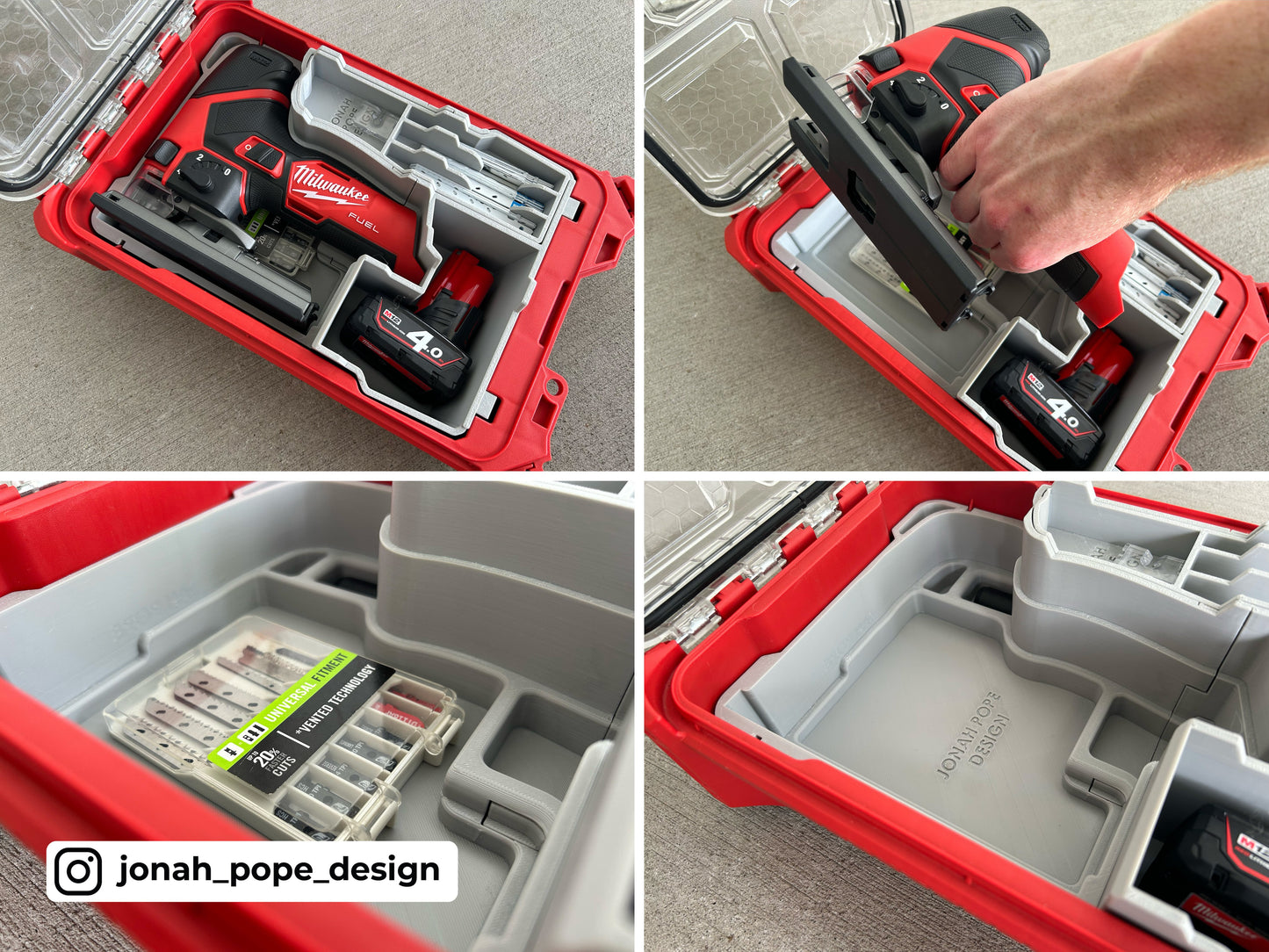 Packout Insert for M12 FUEL Jigsaw - Jonah Pope Design (JP-FJ)