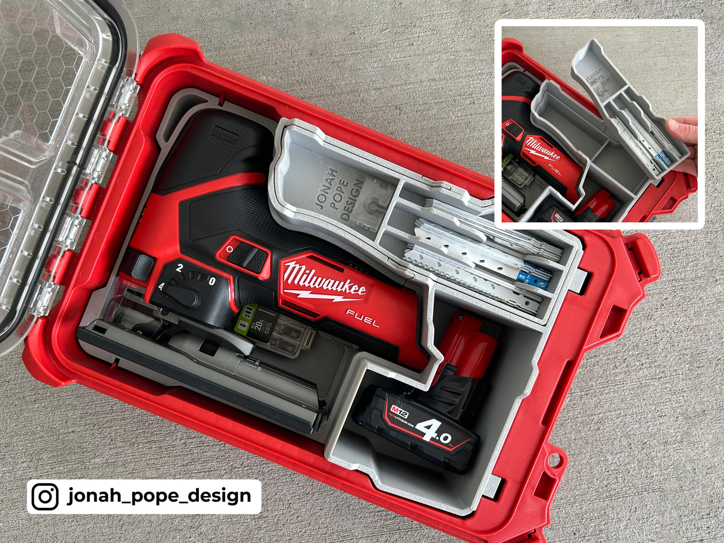 Packout Insert for M12 FUEL Jigsaw - Jonah Pope Design (JP-FJ)